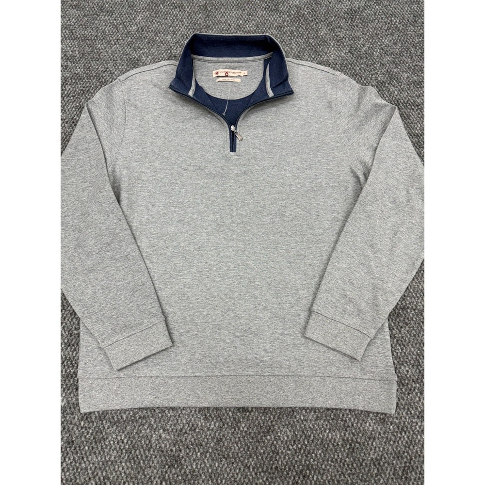 Southern Proper Canal 1/4 Zip Pullover Men's Small Gray Long Sleeve
